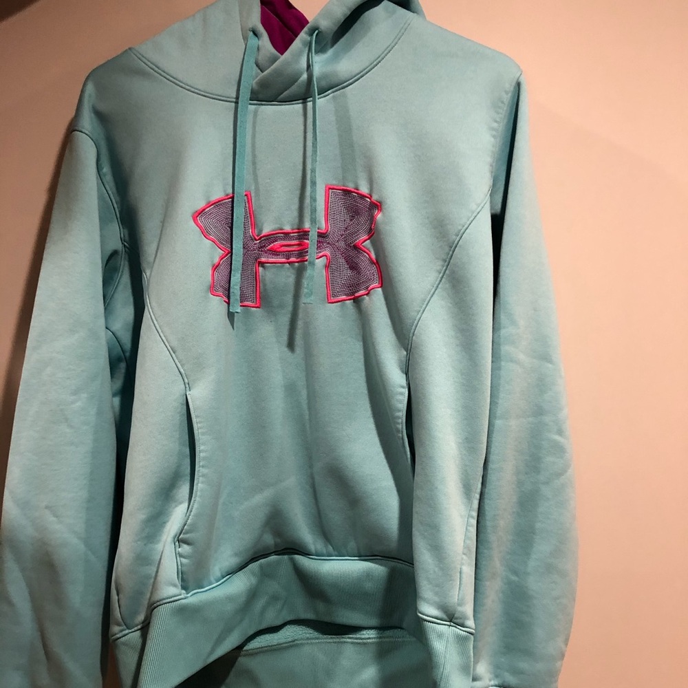 L: Multicolored UNDER ARMOR HOODIE!